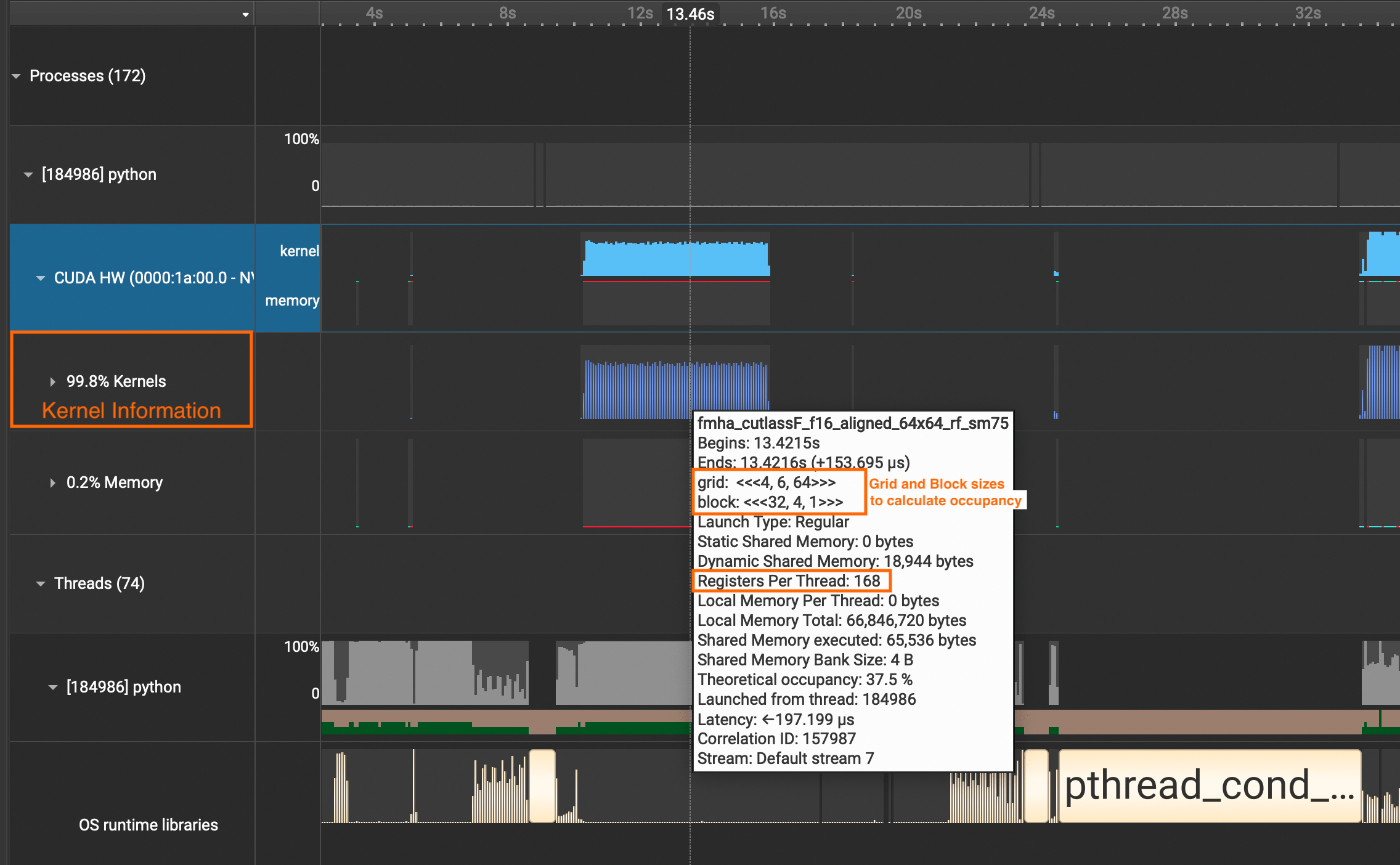 Nsight Systems Kernel Details