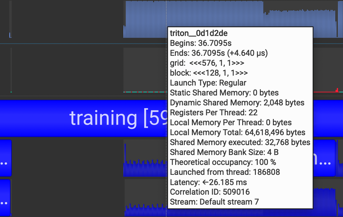 Triton Kernels in Nsight Systems